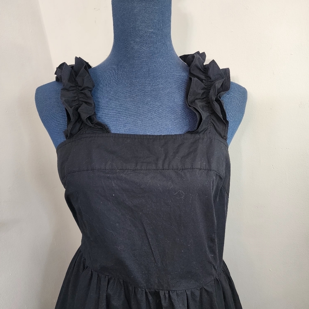 Who What Wear Backless Ruffle Strap Dress Back Bow Mini Cutout Sundress - Picture 4 of 11